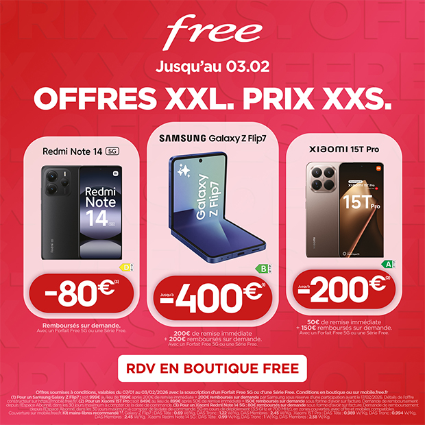 Des Offres XXL à prix XXS chez Free