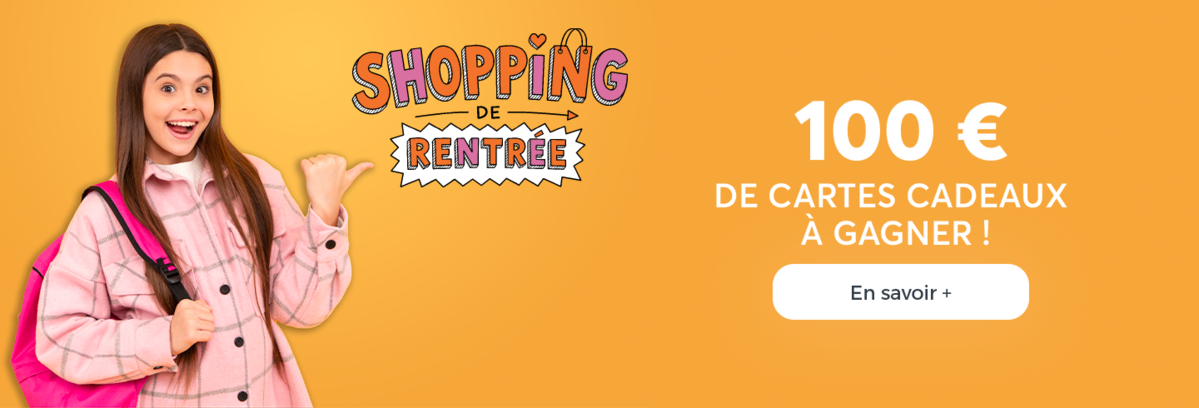 Aushopping Cognac 100 € de shopping rentrée à gagner